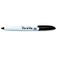 Picture of Expo Vis-à-Vis Overhead Wet Wipe Marker Fine Point Black (Dozen)