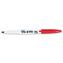 Picture of Expo Vis-à-Vis Overhead Wet Wipe Marker Fine Point Red (Dozen)