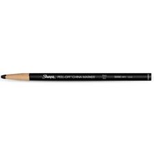 Picture of Sharpie Peel-Off China Marker Black Thin (Dozen)