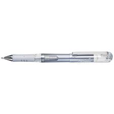 Picture of Pentel Hybrid K230M Gel Grip DX Metallic Rollerball Pen Silver (Dozen)