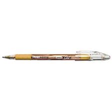 Picture of Pentel Sunburst Metallic Gel Rollerball Pen Gold (Dozen)