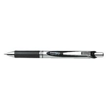 Picture of Pentel EnerGel Deluxe RTX Metal Tip Liquid Gel Rollerball Pen Black (Dozen)