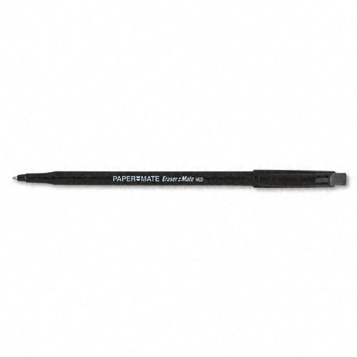 Papermate Erasermate Ballpoint Pen Medium Point Black (Dozen)-Montgomery  Pens Fountain Pen Store 212 420 1312