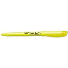 Picture of Bic Brite Liner Highlighter Fluorescent Yellow (Dozen)