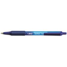 Picture of Bic Soft Feel Retractable Ballpoint Pen Fine Point Blue (Dozen)