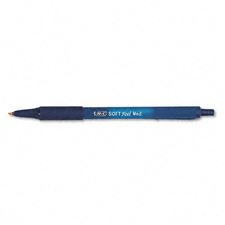 Picture of Bic Soft Feel Retractable Ballpoint Pen Medium Point Blue (Dozen)