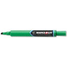 Picture of Avery Marks-A-Lot Permanent Marker Large Chisel Tip Green (Dozen)
