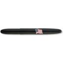 Picture of Fisher Bullet Emblem Matte Black Space Pen with American Flag