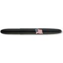 Picture of Fisher Bullet Emblem Matte Black Space Pen with American Flag