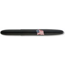 Picture of Fisher Bullet Emblem Matte Black Space Pen with American Flag
