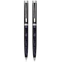 Picture of Waterman Harmonie Patio Blue Chrome Trim Pen and Pencil Set