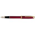 Picture of Cross Pinnacle Bordeaux Lacquer Fountain Pen Two-Tone 18 Karat Gold-Rhodium Plated Fine Nib