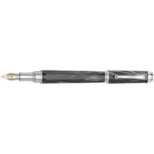 Picture of Montegrappa Emblema Charcoal Celluloid Fountain Pen - Extra Fine