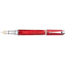 Picture of Montegrappa Emblema Red Celluloid Fountain Pen - Extra Fine