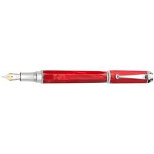 Picture of Montegrappa Emblema Red Celluloid Fountain Pen - Fine