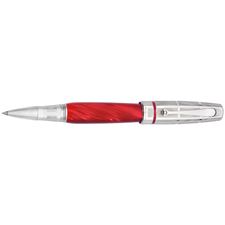 Picture of Montegrappa Miya Argento Red Celluloid RollerBall Pen