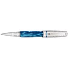 Picture of Montegrappa Miya Argento Turquoise Blue Celluloid RollerBall Pen