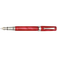 Picture of Montegrappa Micra Red Resin Fountain Pen - Broad Nib