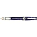 Picture of Montegrappa Miya Midnight Blue Celluloid Fountain Pen - Extra Fine Nib