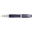 Picture of Montegrappa Miya Midnight Blue Celluloid Fountain Pen - Fine Nib