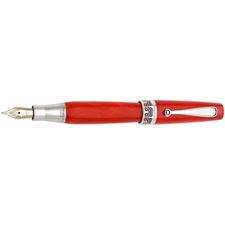 Picture of Montegrappa Miya Red Celluloid Fountain Pen - Stub Nib