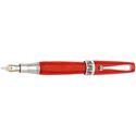 Picture of Montegrappa Miya Red Celluloid Fountain Pen - Double Broad Nib