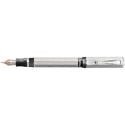 Picture of Montegrappa Privilege Deco Pearl Grey Resin Large Fountain Pen - Broad Nib