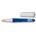 Picture of Montegrappa Classical Greece Silver Turquoise Fountain Pen Broad