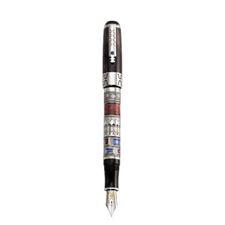 Picture of Montegrappa Human Civilization Fountain Pen Silver Decorated - Extra Fine Nib