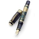 Picture of Montegrappa Cosmos Enigma Yellow Gold Fountain Pen - Broad Nib