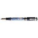 Picture of Montegrappa Science and Nature Fountain Pen Silver Enamelled - Medium Nib