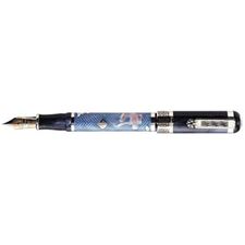 Picture of Montegrappa Science and Nature Fountain Pen Silver Enamelled - Fine Nib
