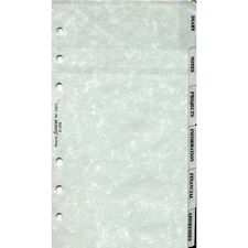 Picture of Filofax Personal Subject Index Tabs, 6 Tabs - Grey