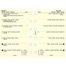 Picture of Filofax 2014 Pocket Week Per Page - Cotton Cream