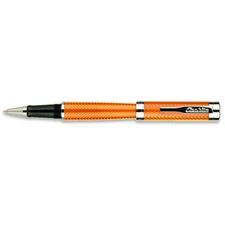 Picture of Conklin Herringbone RollerBall Pen - Orange And Silver