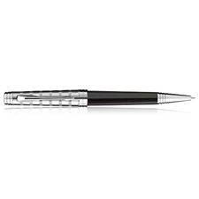 Picture of Parker Premier Deluxe Black Silver Trim Silver Cap BallPoint Pen