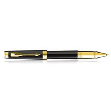 Picture of Parker Premier Black Lacquer  Gold Trim RollerBall Pen