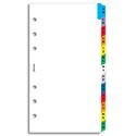 Picture of Filofax Personal A-Z Index Tabs, 2 Letter - Multi Color