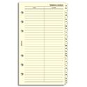 Picture of Filofax Personal A-Z Slimline Index Tabs - Cotton Cream