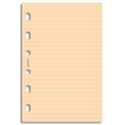 Picture of Filofax Pocket Ruled Notepaper - Salmon