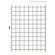 Picture of Filofax A5 Quadrille Notepaper - White