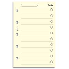 Picture of Filofax Mini To Do List - Cotton Cream