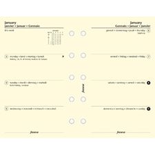 Picture of Filofax Mini 2014 Week On Two Pages - Cotton Cream