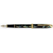 Picture of Cross Pinnacle Peacock Blue Fountain Pen Medium Nib