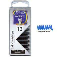 Picture of Private Reserve Ink Cartridge Naples Blue 12 Pack