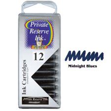 Picture of Private Reserve Ink Cartridge Midnight Blues 12 Pack