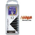 Picture of Private Reserve Ink Cartridge Shoreline Gold 12 Pack
