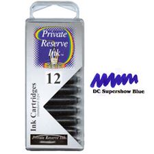 Picture of Private Reserve Ink Cartridge DC Supershow Blue 12 Pack