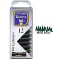 Picture of Private Reserve Ink Cartridge Ebony Green 12 Pack