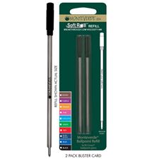 Picture of Monteverde Soft Roll Ballpoint Refill to Fit Cross Pens Medium Black Pack of 6